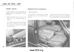 use of the car(front seats)